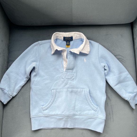 Polo Ralph Lauren Other - Boys Ralph Lauren blue and white preppy polo sweatshirt 2T